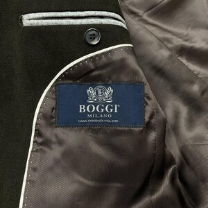 BOGGI Milano Tessuti Sondrio Blazer masculino de algodão marrom 2 botões tamanho 48 imagem 18