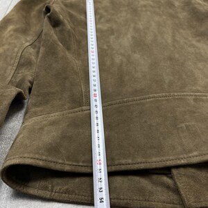 The Kooples Brown Suede Buffalo Leather Biker Jacket Women’s XXS image 15