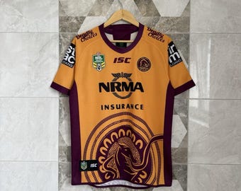 Brisbane Broncos INDIGENOUS 2022 NRL Rugby Jersey Men's Small Size