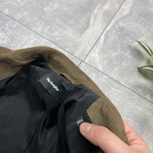 The Kooples Brown Suede Buffalo Leather Biker Jacket Women’s XXS image 9