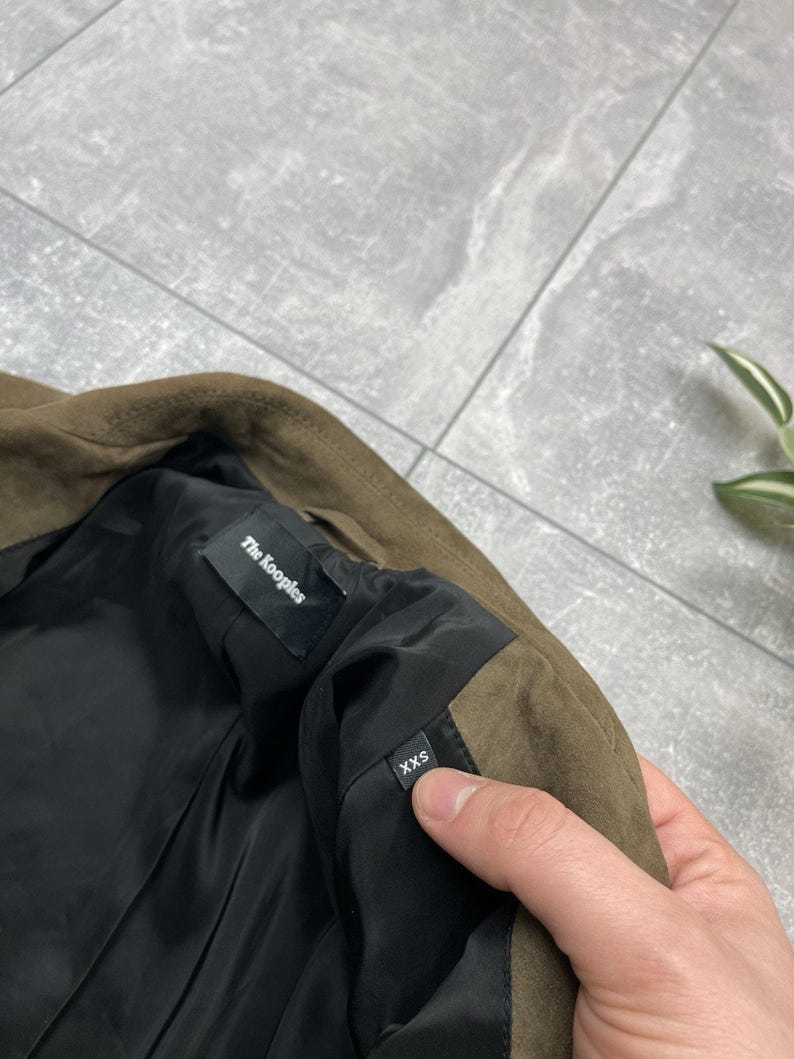 The Kooples Brown Suede Buffalo Leather Biker Jacket Women’s XXS image 9