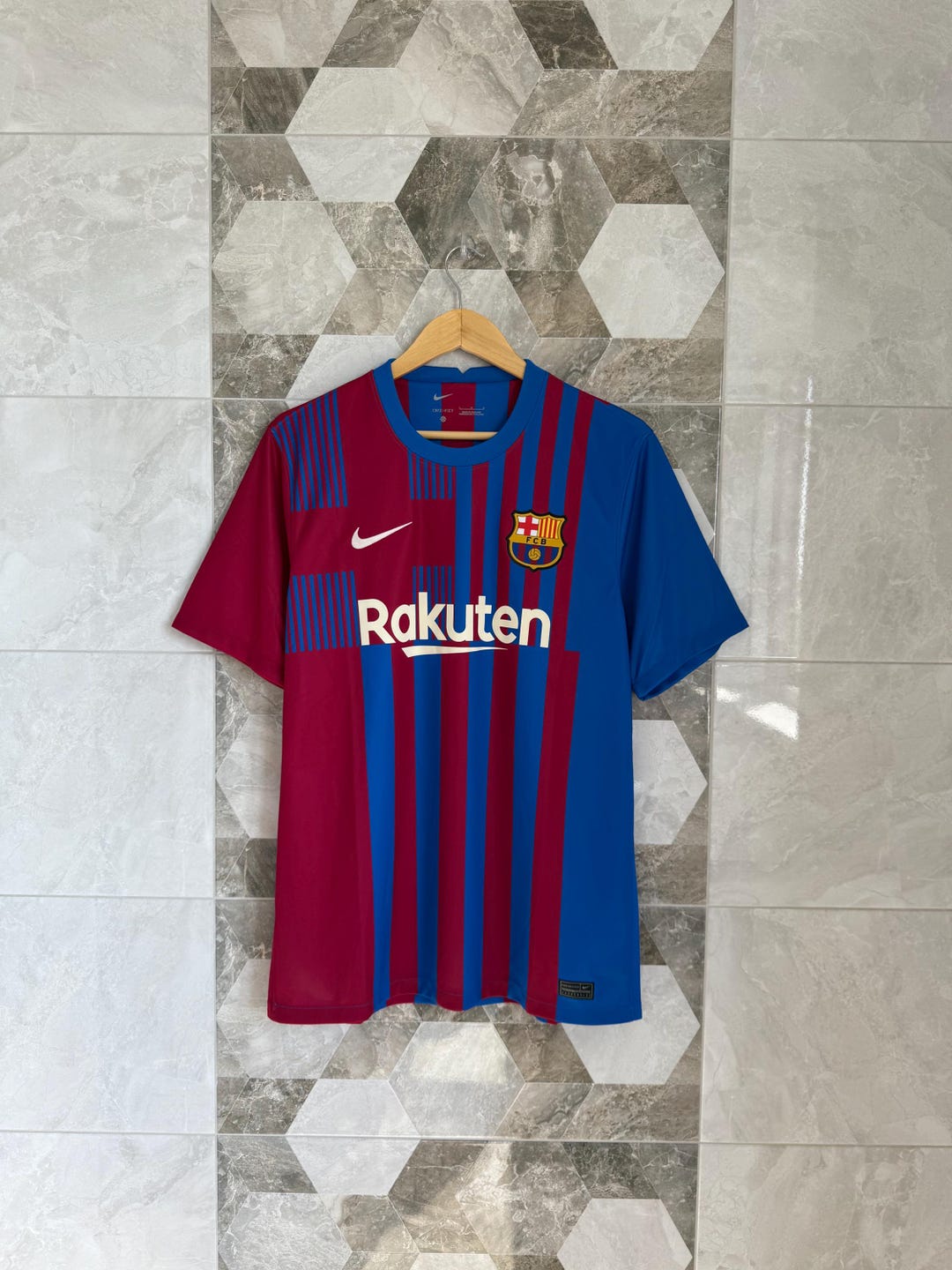 Nike FC Barcelona 2021 2022 Home Football Jersey Soccer Shirt Size