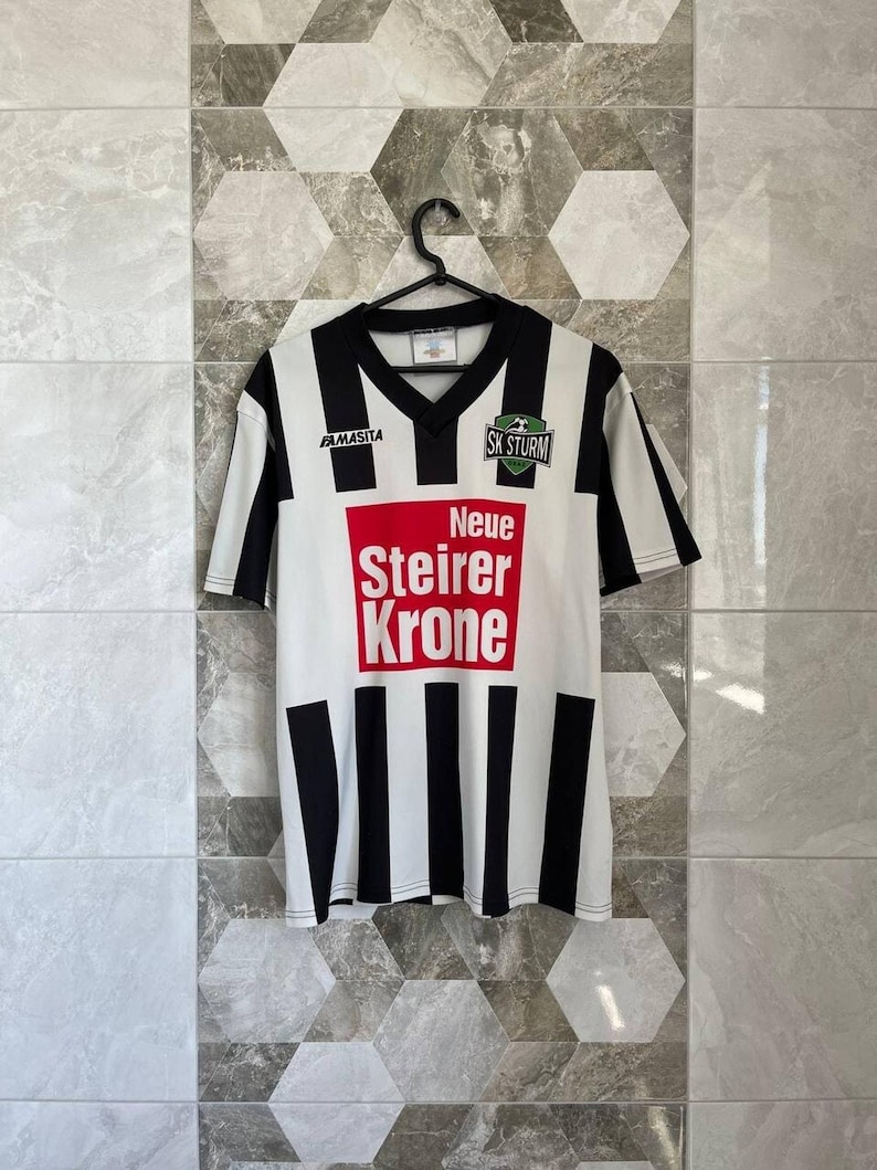 SK Sturm Graz FC 1993 1994 Local #17 Partido usado ???? Camiseta de fútbol Masita Jersey imagen 2