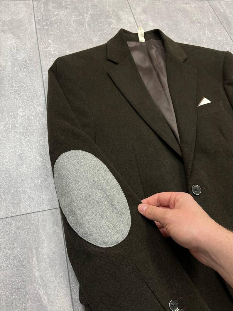 BOGGI Milano Tessuti Sondrio Blazer masculino de algodão marrom 2 botões tamanho 48 imagem 8