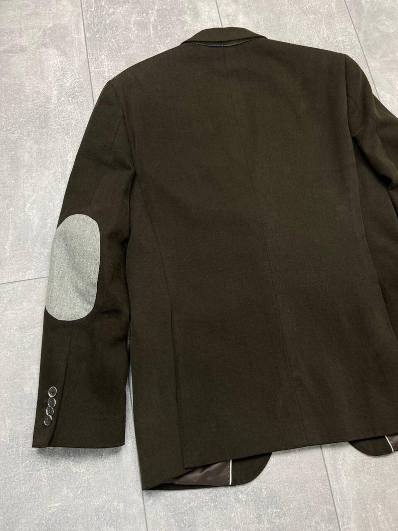 BOGGI Milano Tessuti Sondrio Blazer masculino de algodão marrom 2 botões tamanho 48 imagem 12