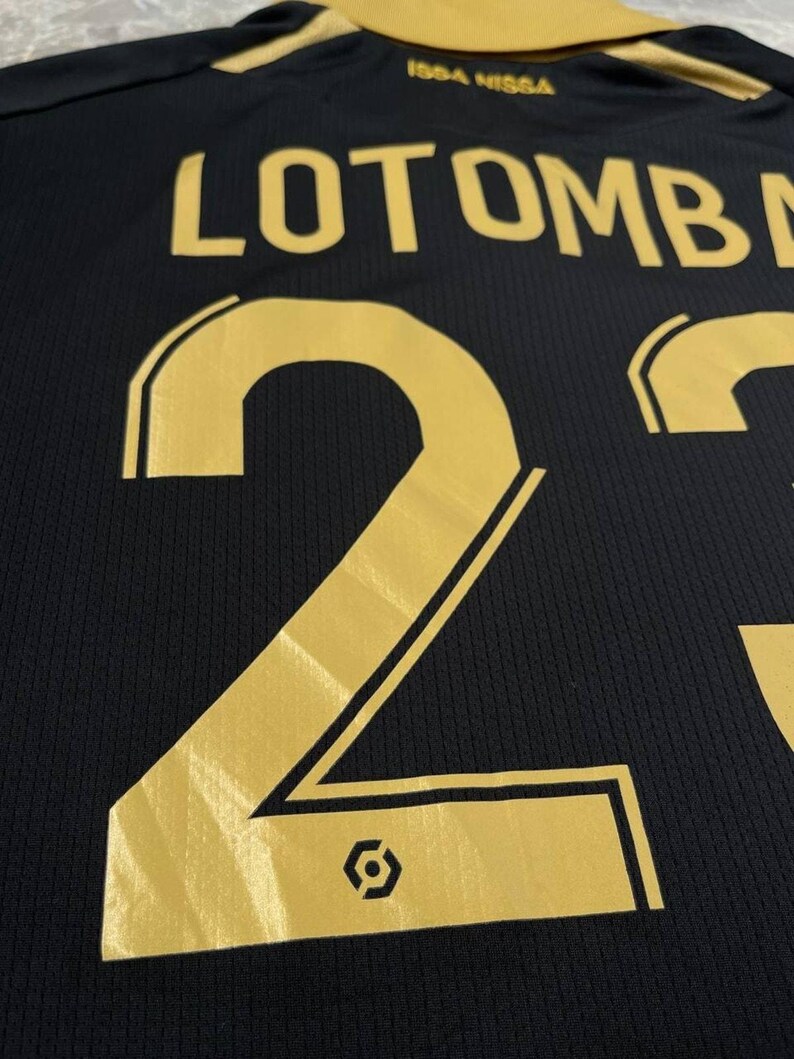 OGC NICE #23 Lotomba 2021 2022 Home Football Player Issue Shirt Macron Jersey image 19