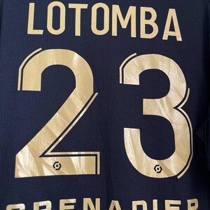 OGC NICE #23 Lotomba 2021 2022 Home Football Player Issue Shirt Macron Jersey image 18