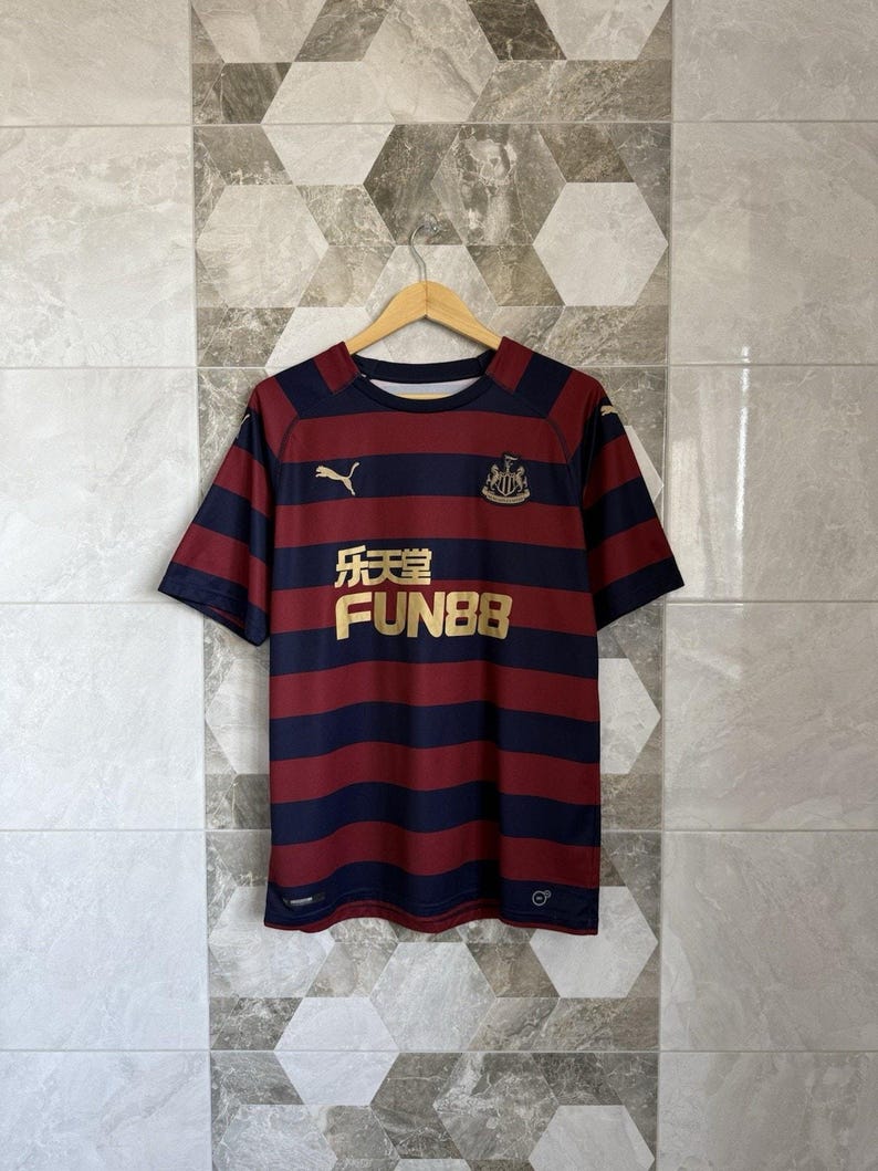 Newcastle United 2018 2019 Away Football Jersey Soccer Shirt Puma Size L Mens image 1