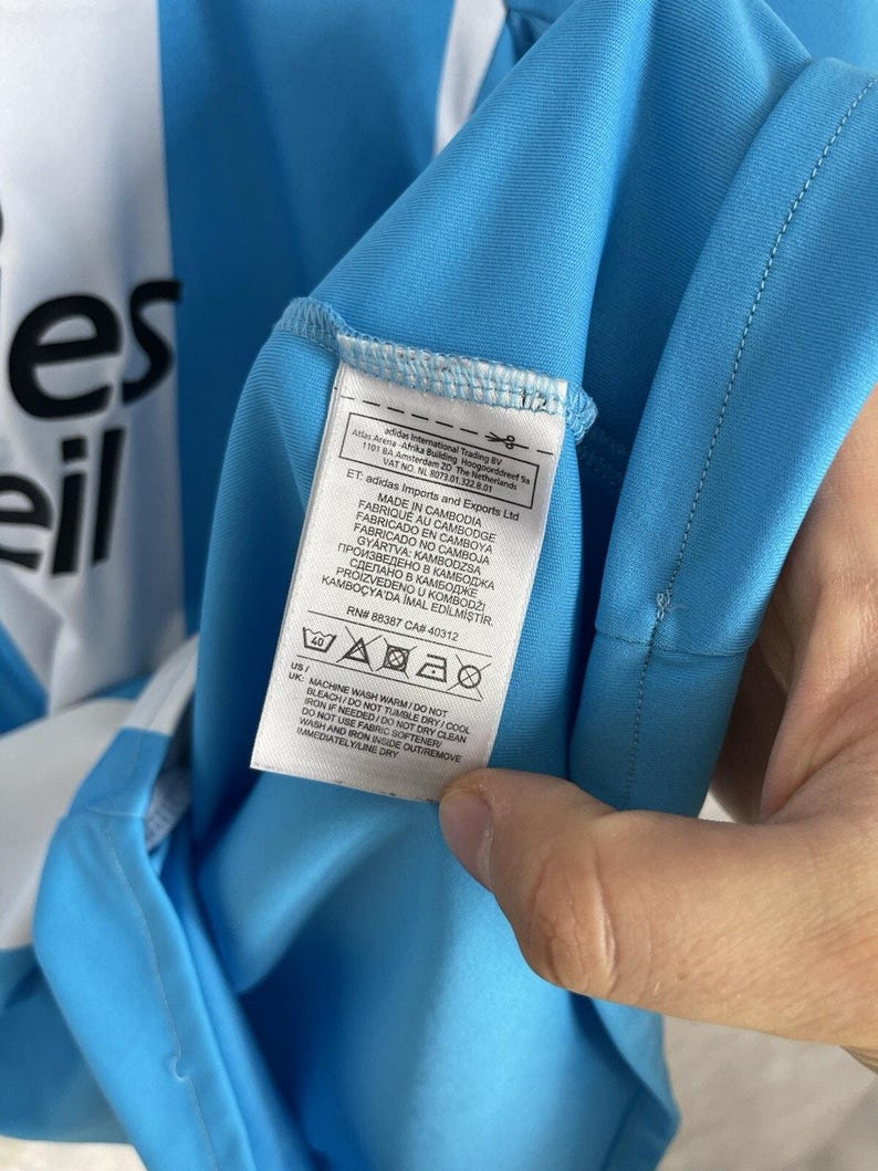 Camisa de Futebol Olympique Marseille 2016/2017 - Terceiro Uniforme - Adidas - Tamanho M imagem 6