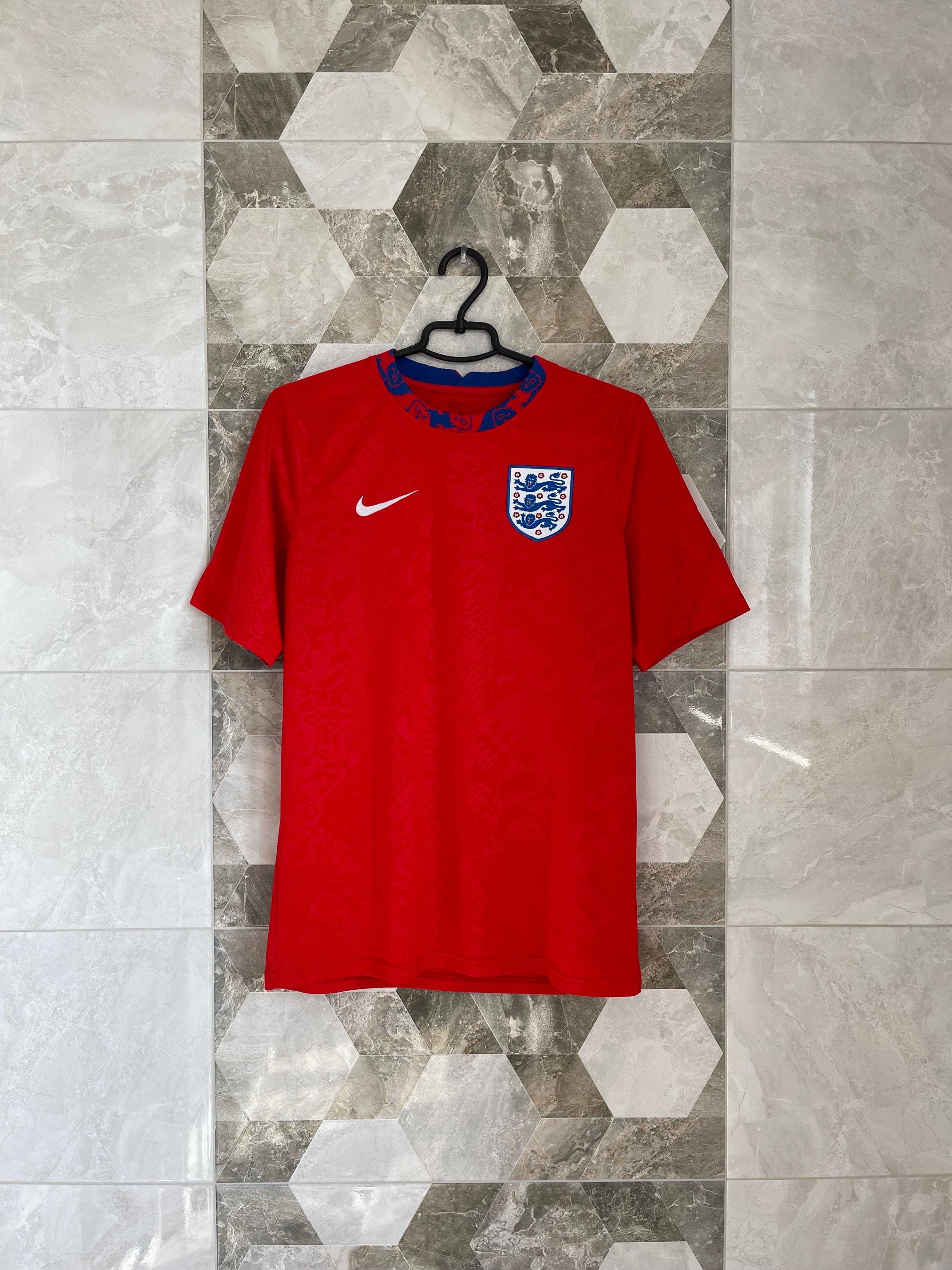 Maillot De Foot Angleterre Homme Rouge Umbro - Taille L - Manches Longues Rétro