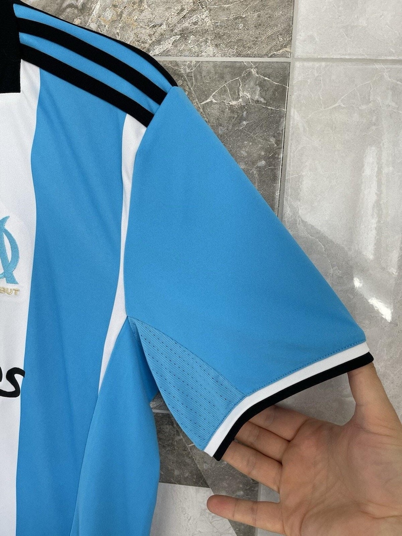Camisa de Futebol Olympique Marseille 2016/2017 - Terceiro Uniforme - Adidas - Tamanho M imagem 3