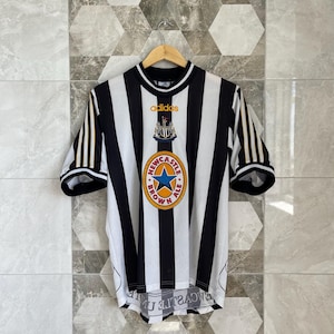 Newcastle United 1997 1998 Home Football Jersey Soccer Shirt Adidas Size S MEN