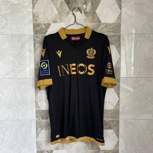 OGC NICE #23 Lotomba 2021 2022 Home Football Player Issue Shirt Macron Jersey image 2