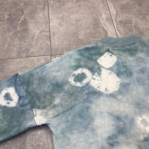 Acne Studios Felke Bleach PSS18 Tie-Dye Crew Neck Blue Sweatshirt size L image 16