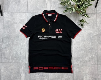 Porsche Design 911 Turbo Racing Team Driver’s Selection Polo Shirt Size S Mens