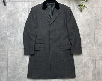 Hackett London Ethomas Casaco Masculino Cinza Jaqueta Tamanho 48R