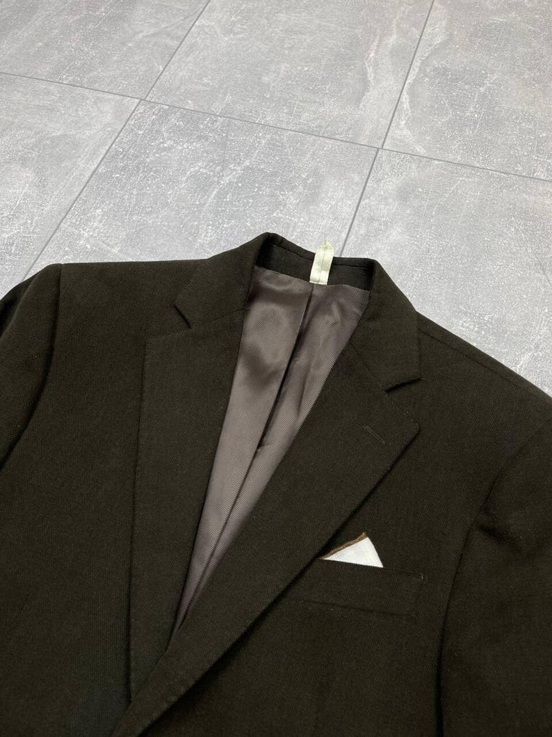 BOGGI Milano Tessuti Sondrio Blazer masculino de algodão marrom 2 botões tamanho 48 imagem 10