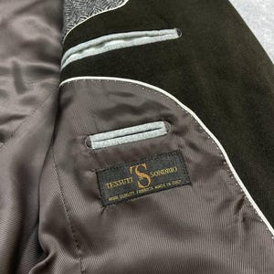 BOGGI Milano Tessuti Sondrio Blazer masculino de algodão marrom 2 botões tamanho 48 imagem 19