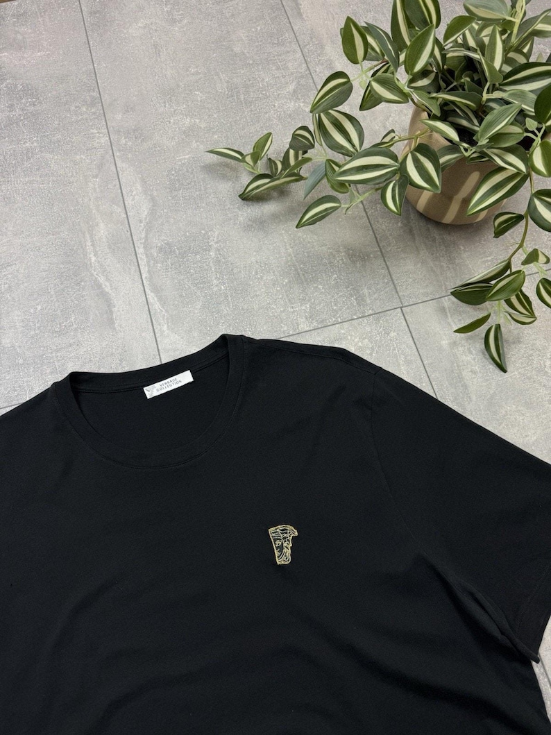 Versace Collection T-Shirt Men Black Logo Size XXXL image 3