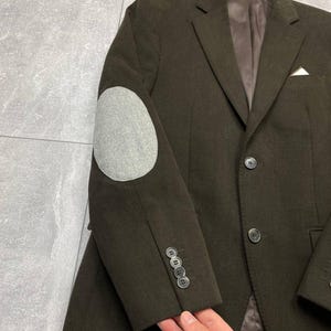 BOGGI Milano Tessuti Sondrio Blazer masculino de algodão marrom 2 botões tamanho 48 imagem 4