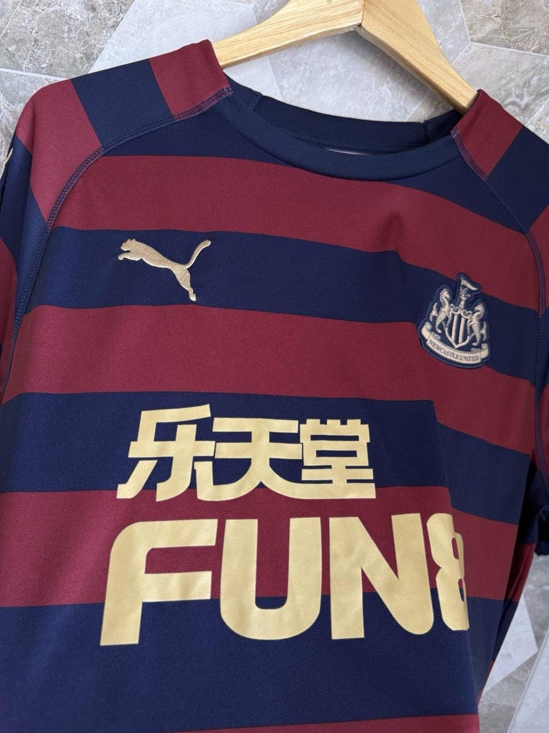 Newcastle United 2018 2019 Away Football Jersey Soccer Shirt Puma Size L Mens image 4