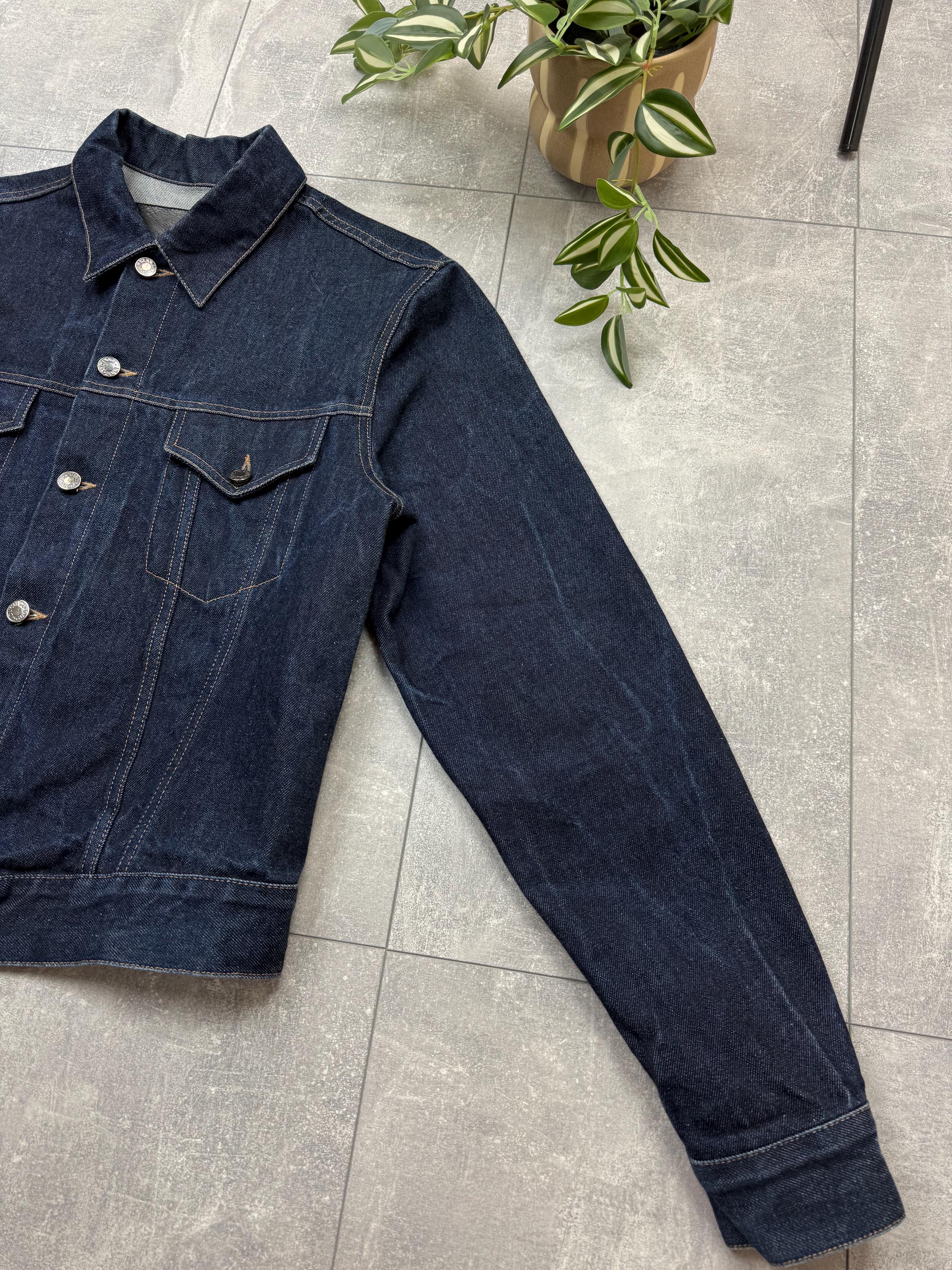 Vintage Gucci Tom Ford Black Denim Jacket, Made in Italy, Size 50