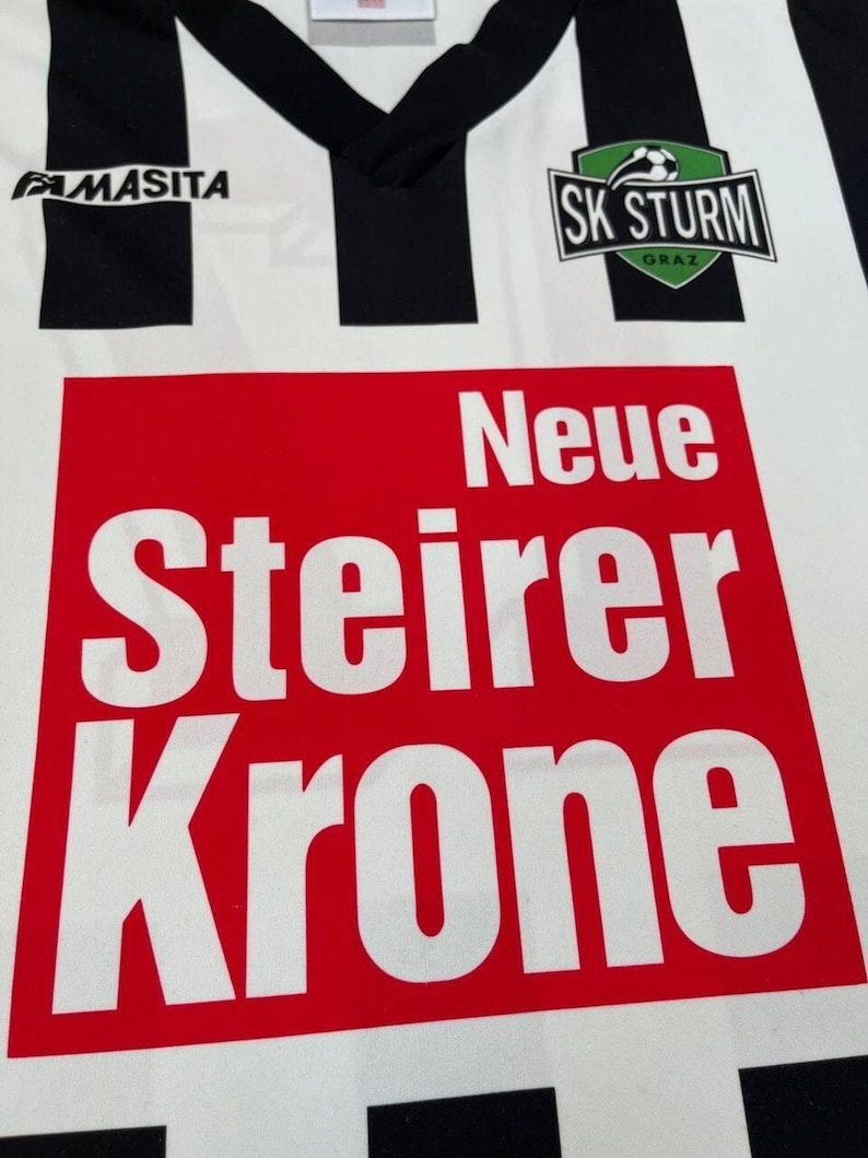SK Sturm Graz FC 1993 1994 Local #17 Partido usado ???? Camiseta de fútbol Masita Jersey imagen 10