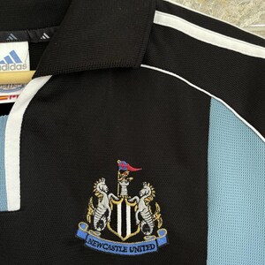 Newcastle United 2000 2001 Away Football Jersey Soccer Shirt Adidas Size L MEN image 11