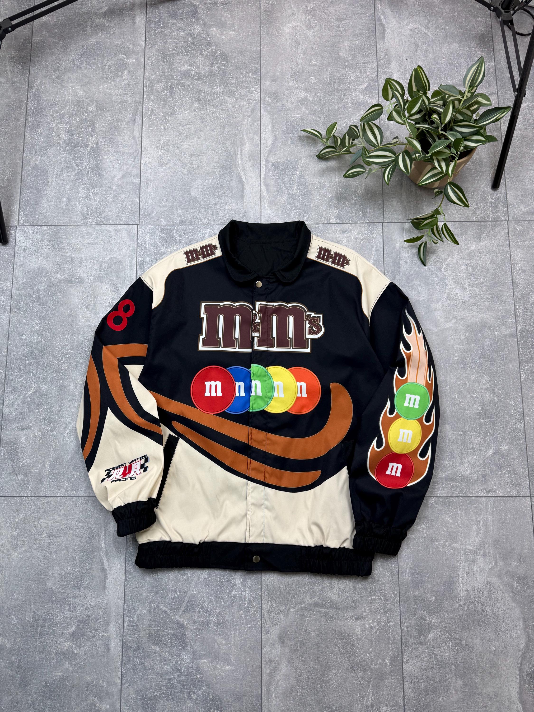 どん 【希少】 レーシングジャケット m&m's ロベルトカバーニ L 2026年最新】Yahoo!オークション -エムアンドエムズ ジャケットの中古