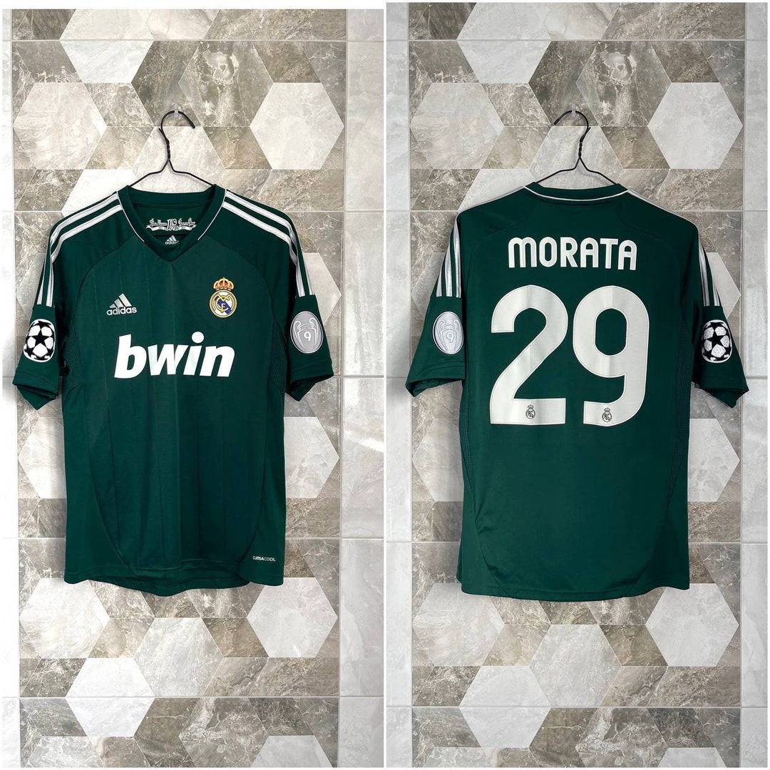 Real Madrid #29 Morata 2012 2013 Third Jersey Champions