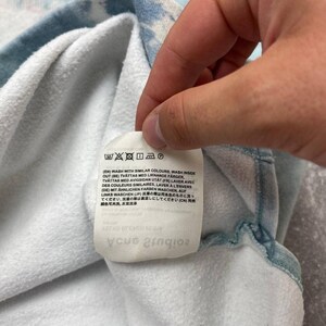 Acne Studios Felke Bleach PSS18 Tie-Dye Crew Neck Blue Sweatshirt size L image 20