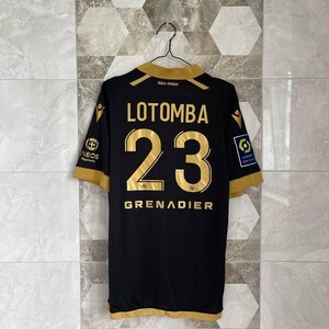 OGC NICE #23 Lotomba 2021 2022 Home Football Player Issue Shirt Macron Jersey image 9