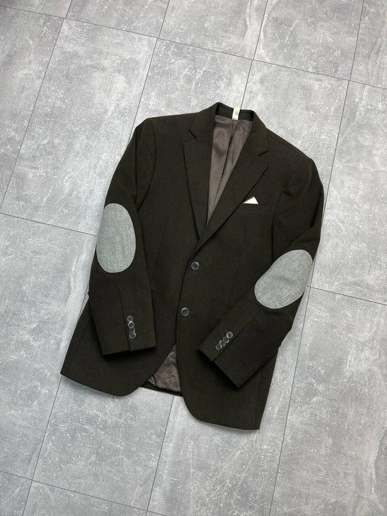 BOGGI Milano Tessuti Sondrio Blazer masculino de algodão marrom 2 botões tamanho 48 imagem 2