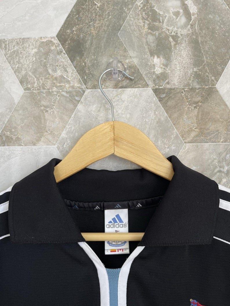 Newcastle United 2000 2001 Away Football Jersey Soccer Shirt Adidas Size L MEN image 5