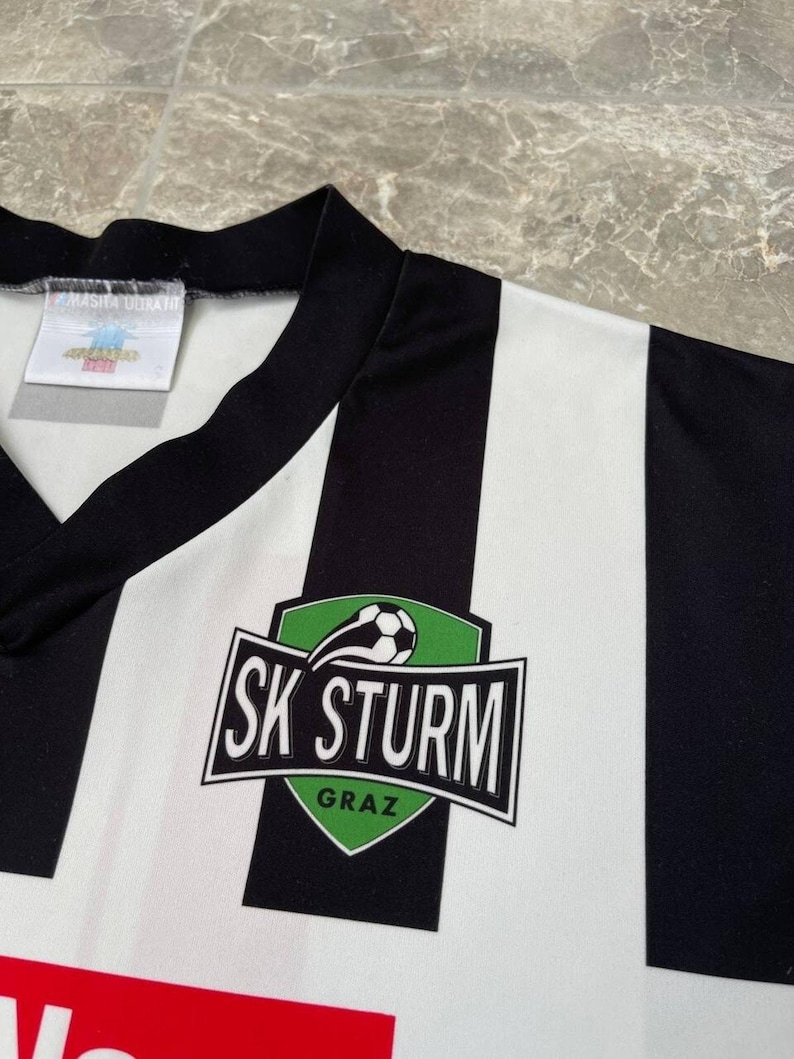 SK Sturm Graz FC 1993 1994 Local #17 Partido usado ???? Camiseta de fútbol Masita Jersey imagen 7