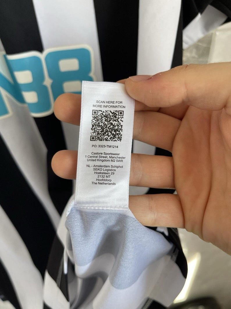 Castore Newcastle United 2022 2023 Home Soccer Football Jersey Shirt Size XXL image 10