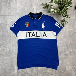 PoloRalphLauren “ ITALIA ” ChiefKeef着用 Polo Ralph Lauren chief keef 2011 Italy polo size | Depop
