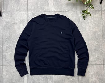 Vivienne Westwood Orb Logo Navy Blue Sweatshirt Size Men’s S