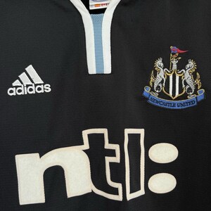 Newcastle United 2000 2001 Away Football Jersey Soccer Shirt Adidas Size L MEN image 12