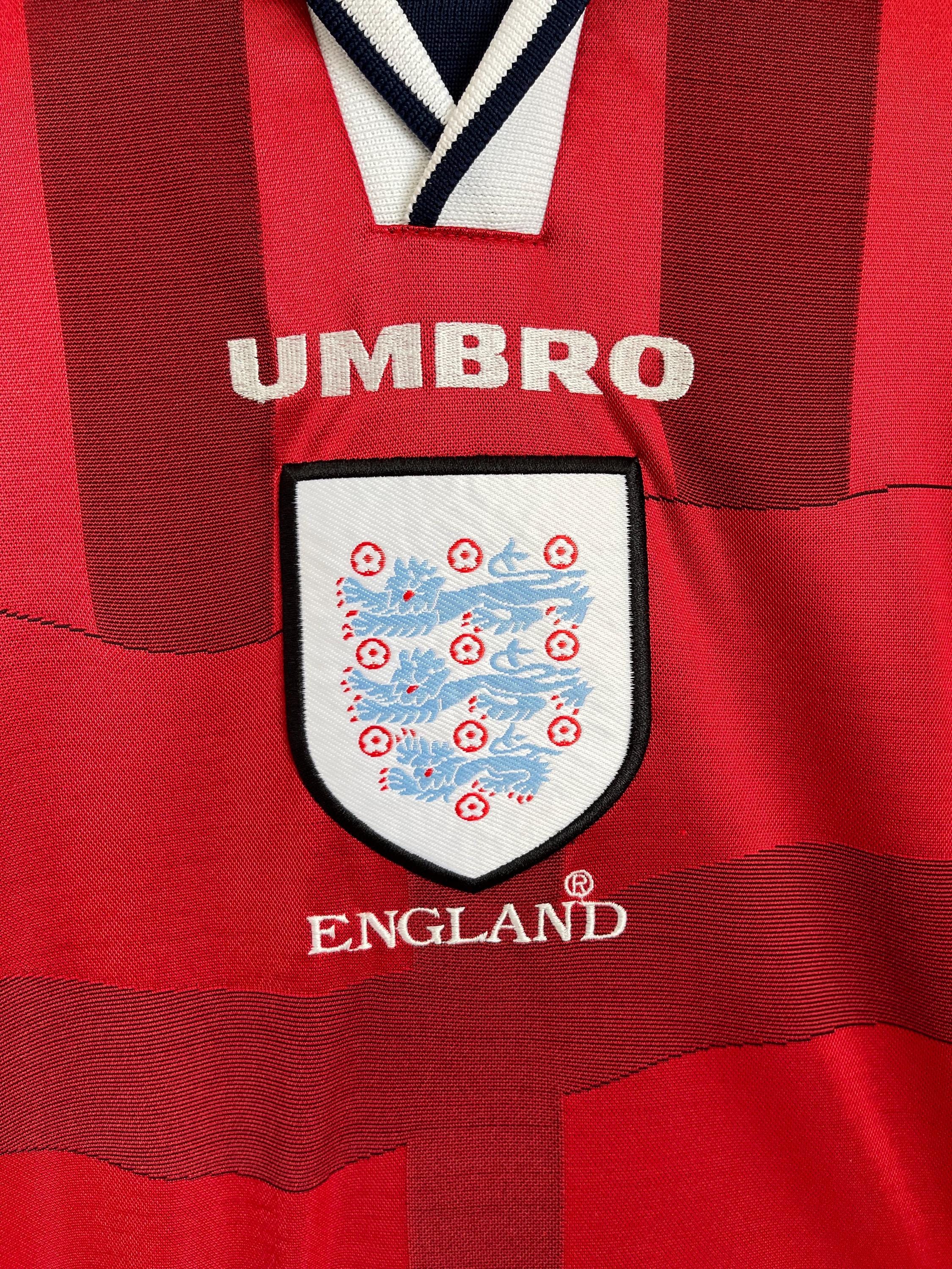England 1997 1998 Away Football Shirt Soccer Jersey Umbro XL Men