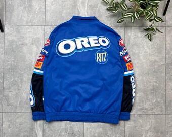 90's  NASCAR  OREO   レーシング ジャケット Lサイズ JH Designs Chase Dale Earnhardt Jr Oreo Vintage Nascar