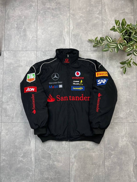 Vintage Mercedes Benz Vodafone Santander Racing Jacket F1 Size XL Etsy Canada