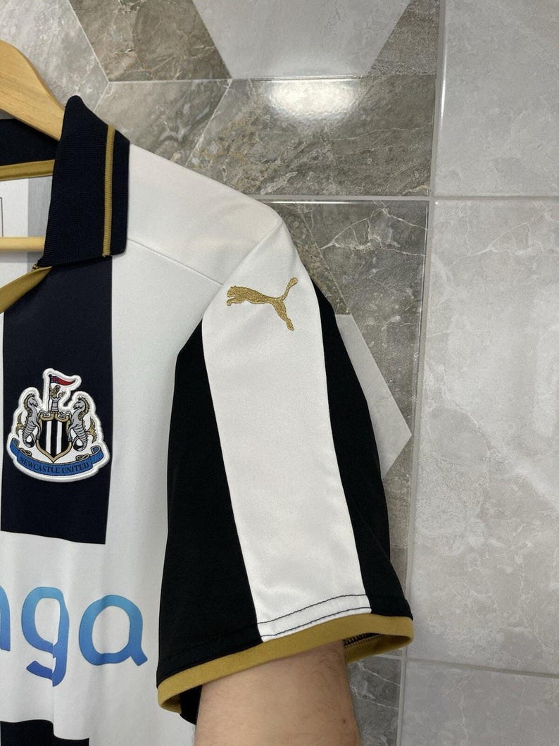 Newcastle United 2016 2017 Home Football Jersey Soccer Shirt Men’s Size L PUMA image 5