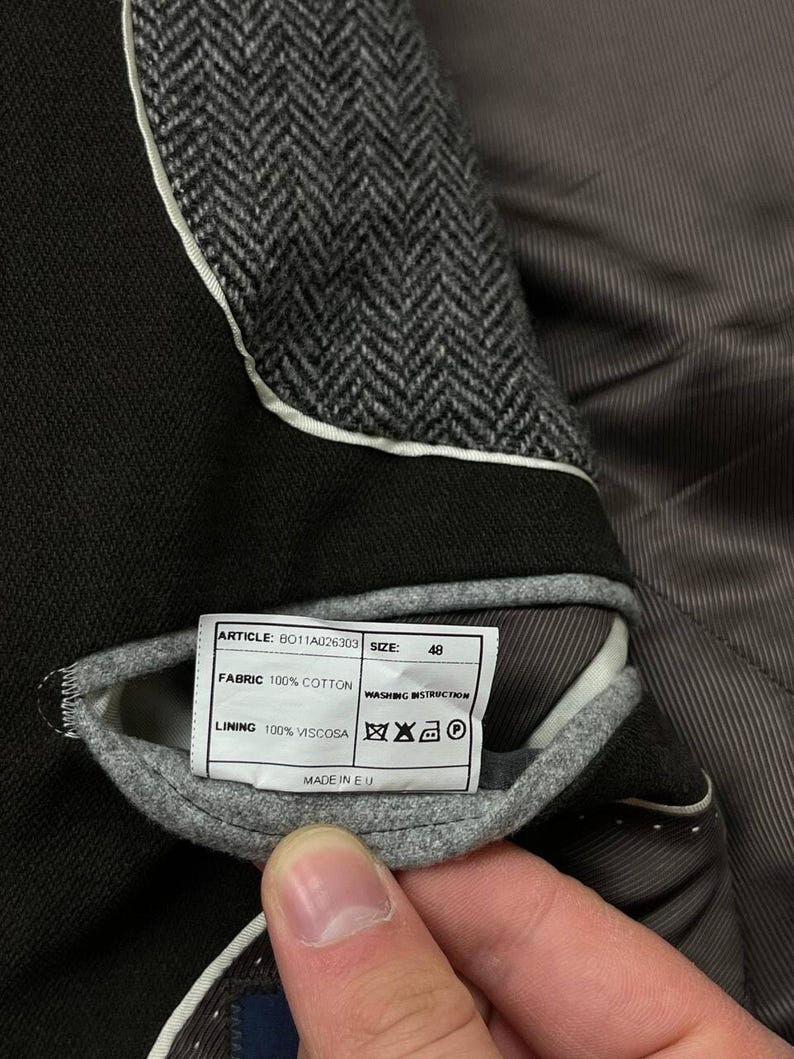 BOGGI Milano Tessuti Sondrio Blazer masculino de algodão marrom 2 botões tamanho 48 imagem 20