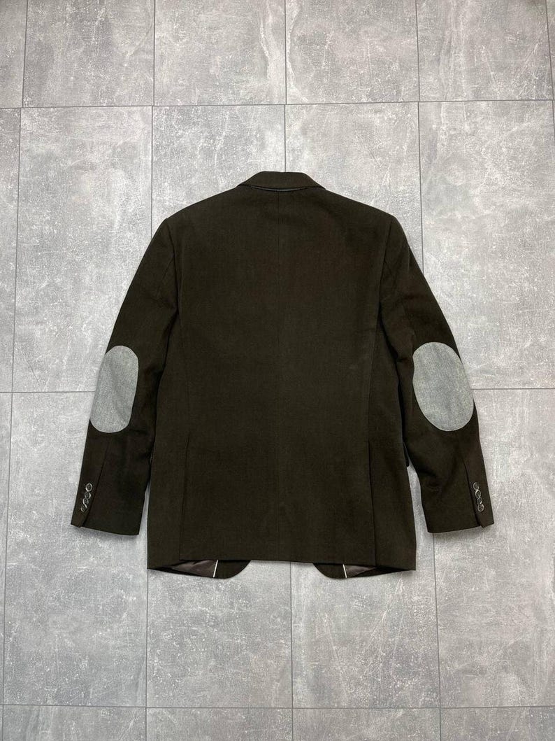 BOGGI Milano Tessuti Sondrio Blazer masculino de algodão marrom 2 botões tamanho 48 imagem 11