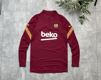 Camiseta de fútbol Nike FC Barcelona 2020 Dry Strike Drill, talla S para hombre.
