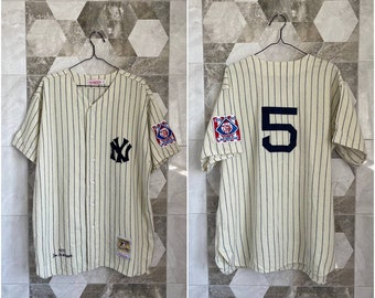 MLB New York Yankees Mitchell&Ness Autêntico 1939 Joe DiMaggio #5 Camisa de flanela