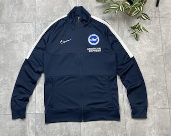 Chaqueta de entrenamiento de fútbol Nike Brighton & Hove Albion 2019 con cremallera, talla M para hombre.