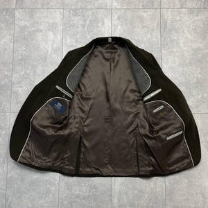 BOGGI Milano Tessuti Sondrio Blazer masculino de algodão marrom 2 botões tamanho 48 imagem 16