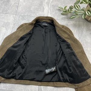 The Kooples Brown Suede Buffalo Leather Biker Jacket Women’s XXS image 8